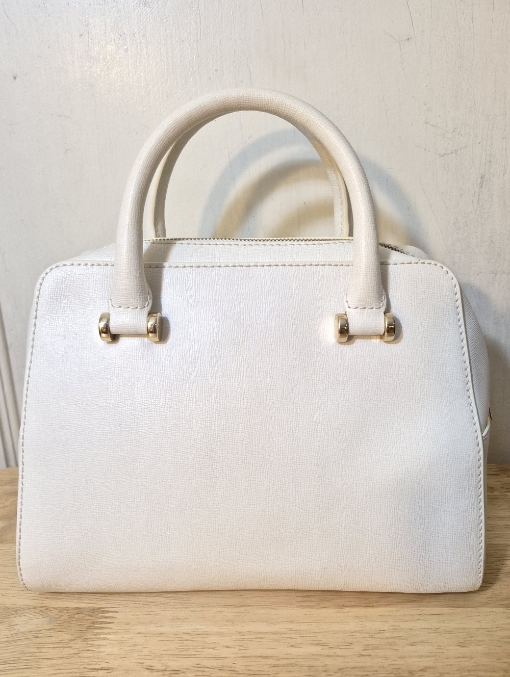 Furla White Satchel Crossbody Bag - Picture 4 of 16